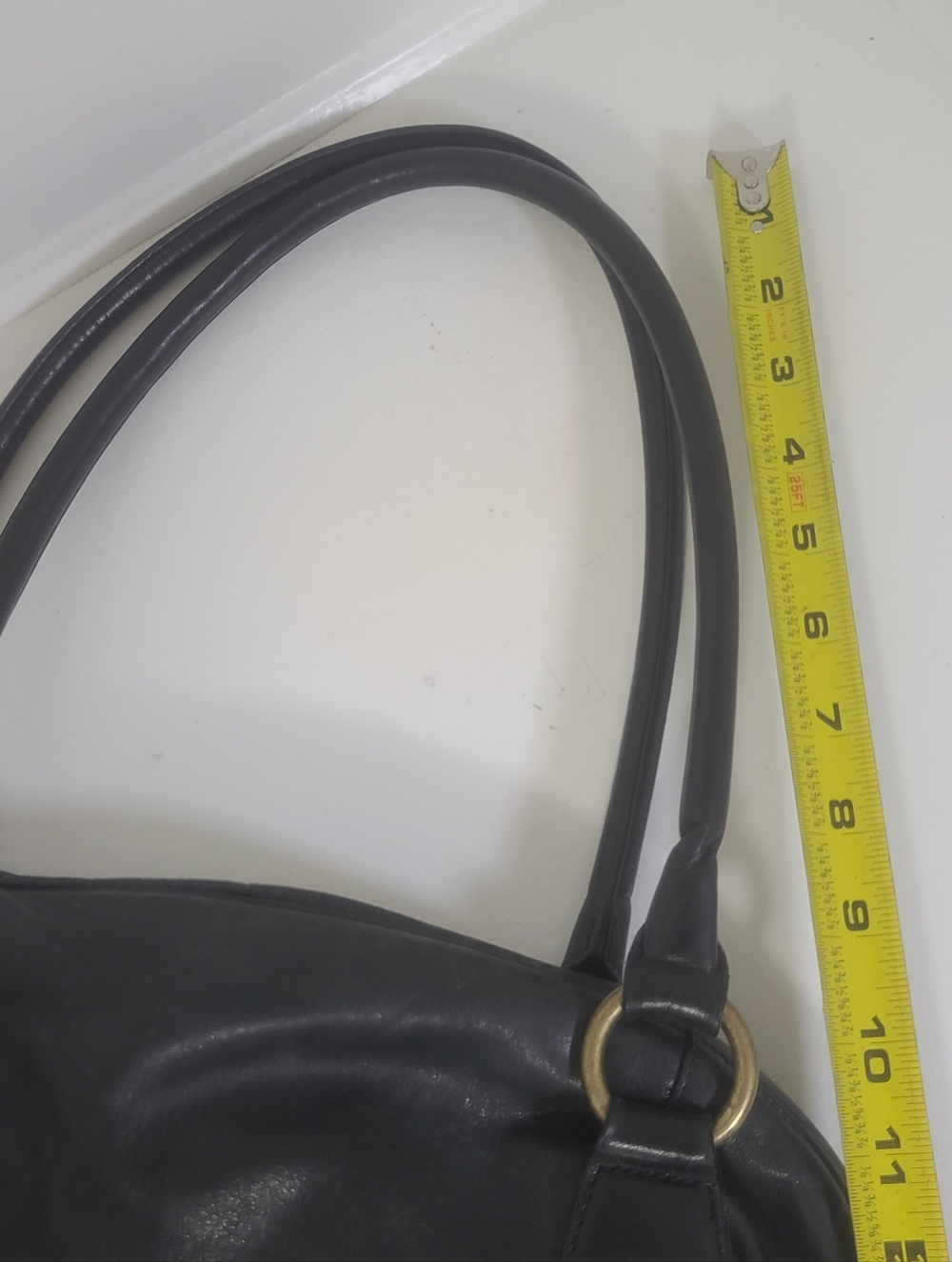 Vintage HOBO Int'l Extra Large Slouchy Leather Tote Bag In Black - Picture 16 of 16